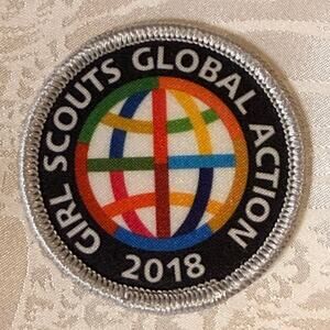 New Old Stock Girl Scouts of America Global Action Patch 2018 Activity Badge